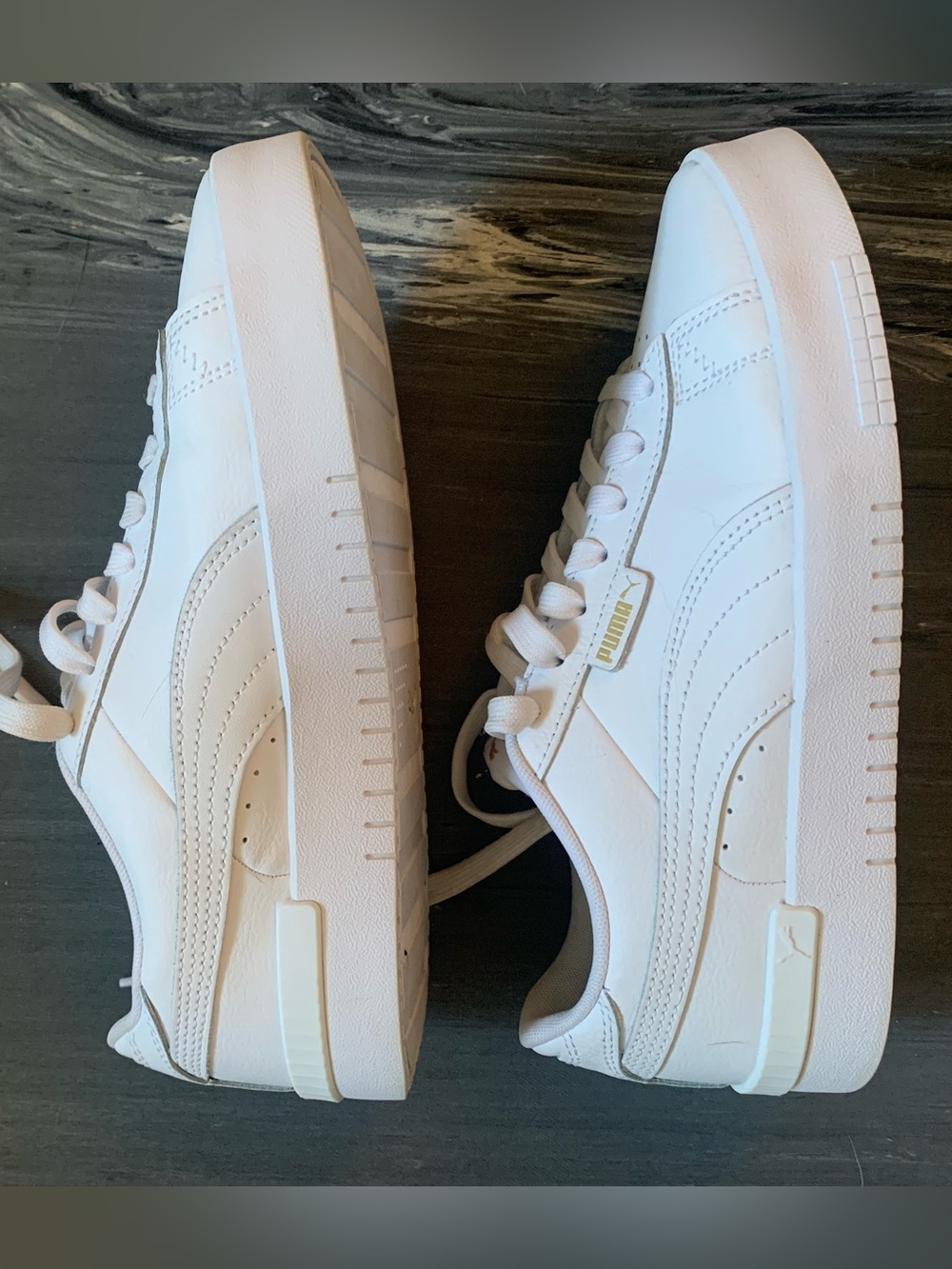 Puma White Court Shoe/Sneaker